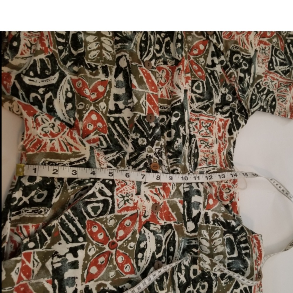 Vintage 100% Cotton Wild Dress with Fun Patterns - Picture 7 of 8